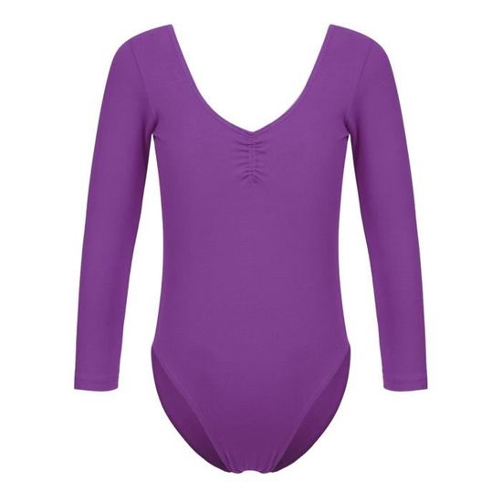 Ranrann Justaucorps Fille Manches Longues Doublé Polaire – Body Danse Ballet Classique Hiver Chaud, 3-16 Ans
