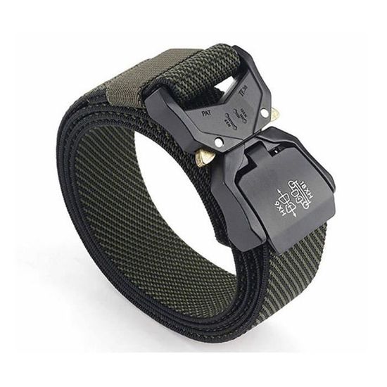 Ceinture Tactique Militaire JASGOOD Pour Homme - Boucle à Dégagement Rapide - Nylon 1000D - Taille Unique, Noire - Neuf Avec étiquettes