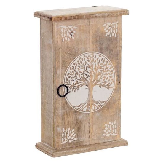 Arbre De Vie Mural En Bois - Décoration Orientale à Suspendre (Marron)