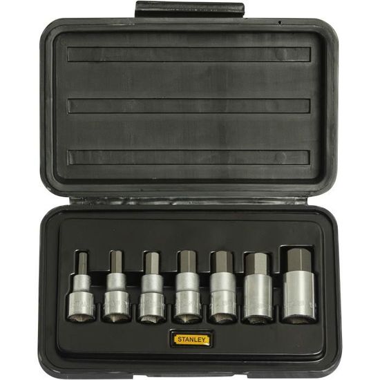 21 pièces coffret douilles Profil à 12 pans 1/2' 8-36mm, Clé à douille