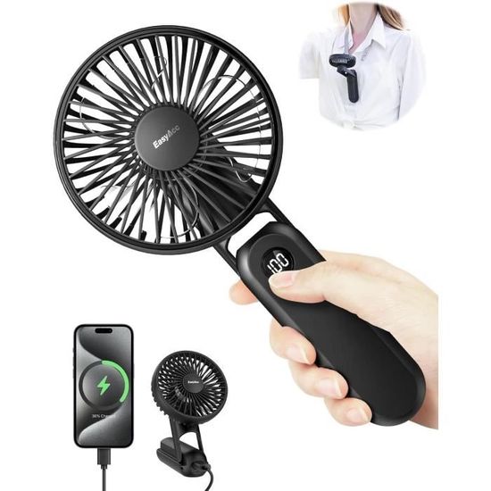 EasyAcc Ventilador De Mesa Portátil, Ventilador De Mesa, Ventilador