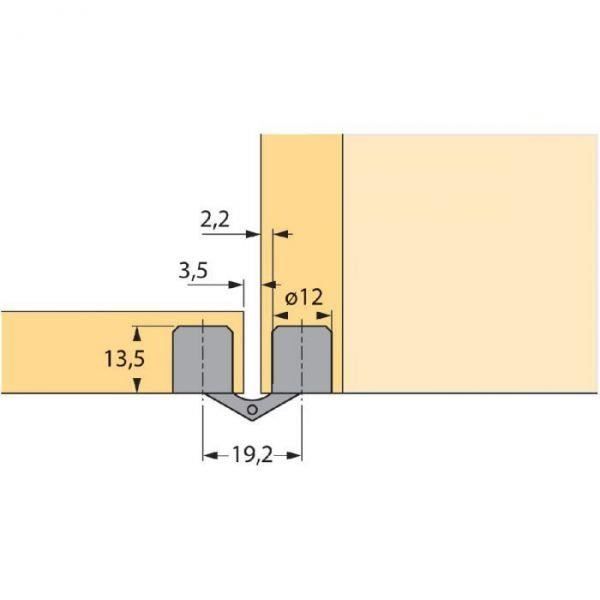 Charnière à nœud cylindrique - Hettich