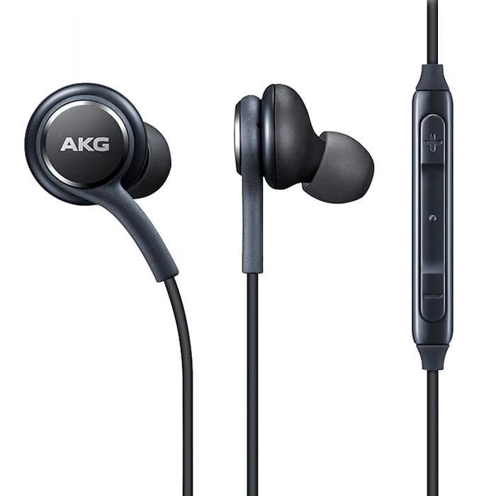 Ecouteurs intra-auriculaires d'origine pour Samsung GALAXY S10e / S10 / S10 + AKG - Noir