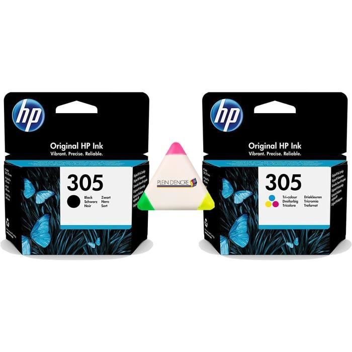 Multipack 2 cartouches d’encre noir et couleur pour imprimante HP Envy 6010 6012 6015 6020 6022 6030