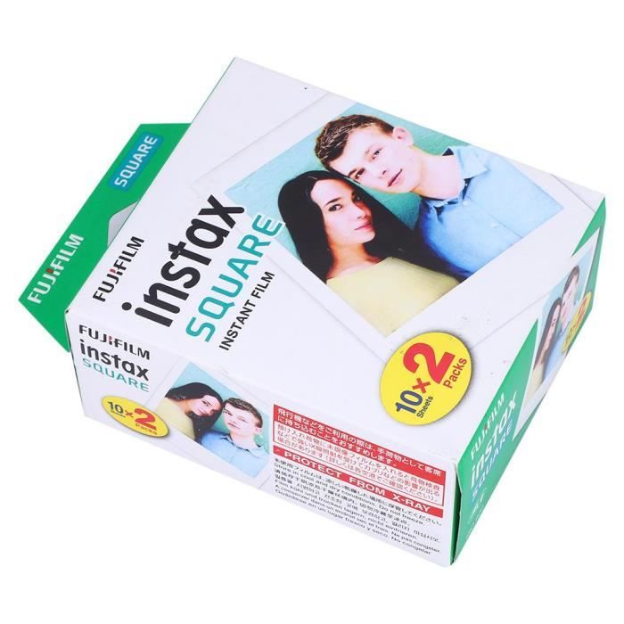 Feuilles Fujifilm Instax White Edge 20 pour Fuji Instax SQ10 - SQ6 - SP-3 - SQ20-CER