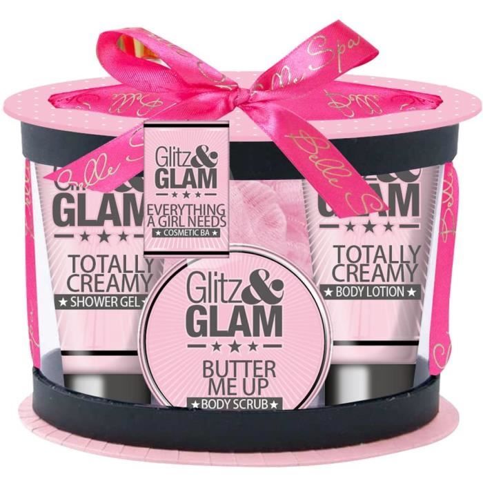 Coffrets de bain et de soins Coffret cadeau pour femme - Boîte de bain incluant une fleur de massage- Collection Glitz a 16416