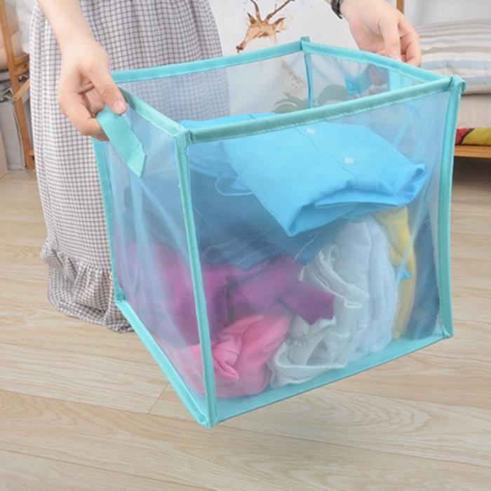 Panier à linge pliable avec poignée de transport Cintre en tissu net ACCESSOIRES DE SALLE DE BAIN b351