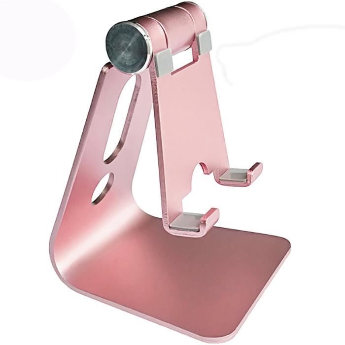 Réglable Téléphone Stand Pop En Aluminium Alliage De Charge Trou De Bureau Support de Tablette Pour iPad Support à Téléphone