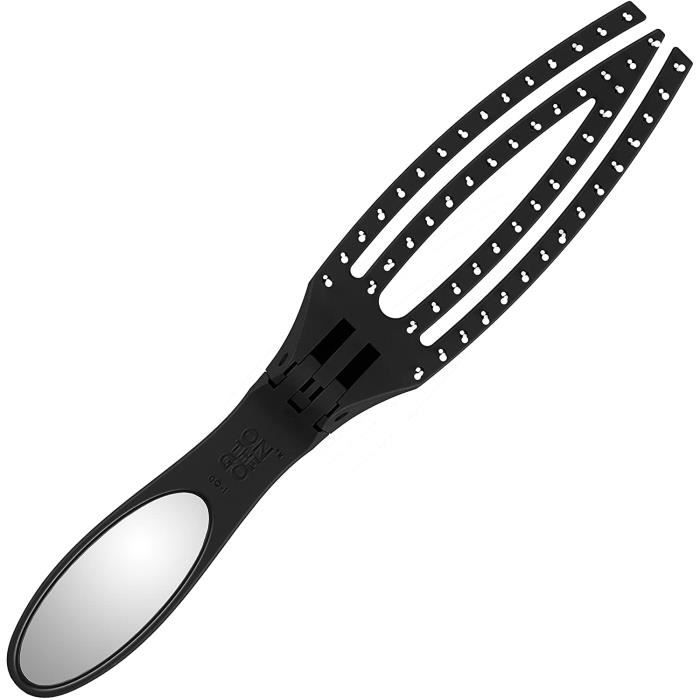 Brosses à cheveux Olivia Garden On The Go Brosse Pliable Detangle & Style - Compacte, Miroir Intégré et Poils Ionisés en 22774