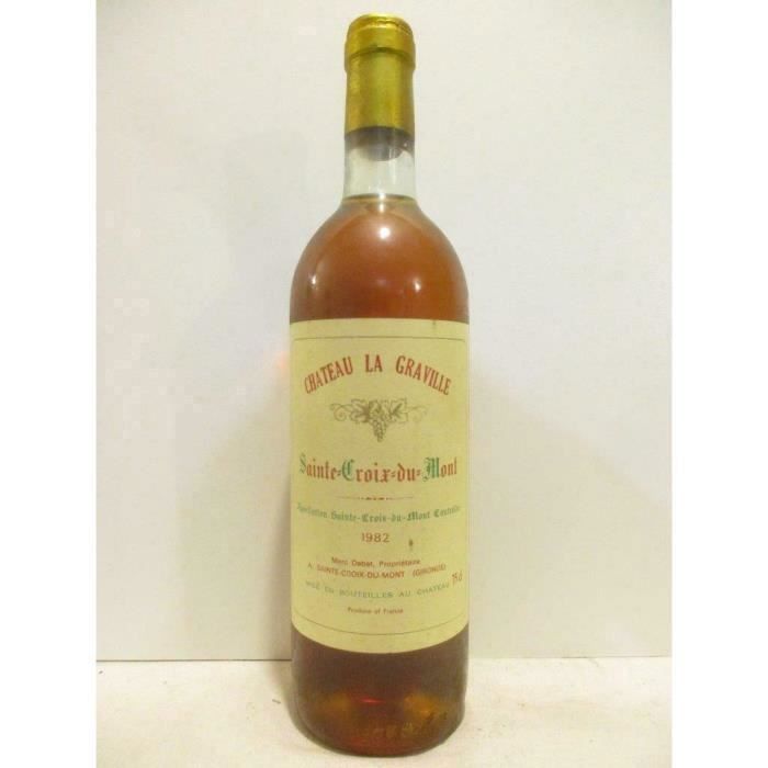 sainte-croix du mont château la graville liquoreux 1982 - bordeaux