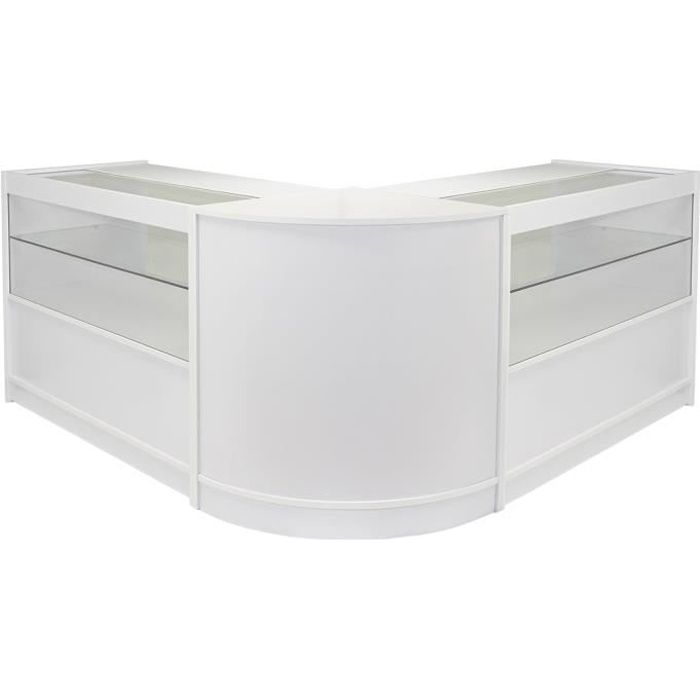 Comptoirs de Magasin Gemini C1200 et CM60 Blanc-Lilas