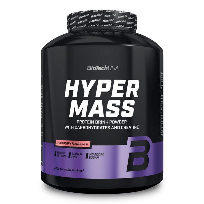 BioTechUSA+Hyper Mass, Fraise 4000 g