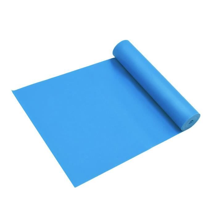 Bande Élastique Fitness Pilates Yoga - Bleu - Niveau De Force Moyen Bande De Résistance d'Exercices Pour Rééducation Physique