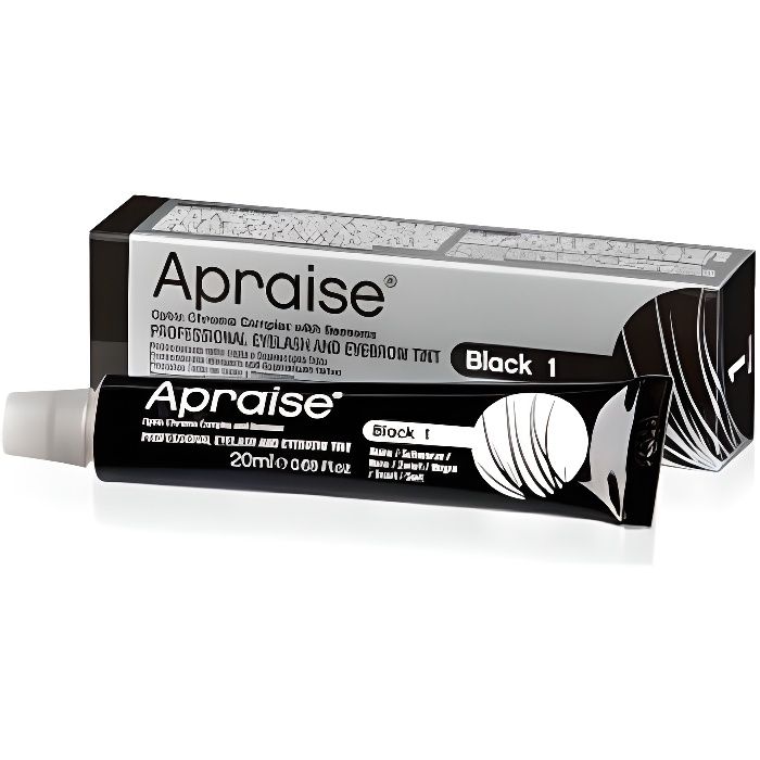 Teinture noire barbe et cils, tube 20 ml