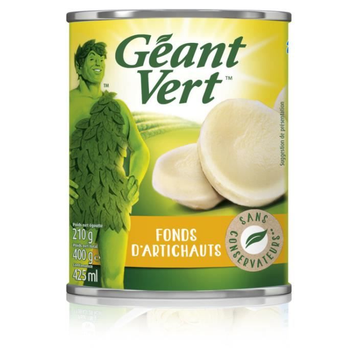 Fonds d'artichaut 210 g Géant Vert