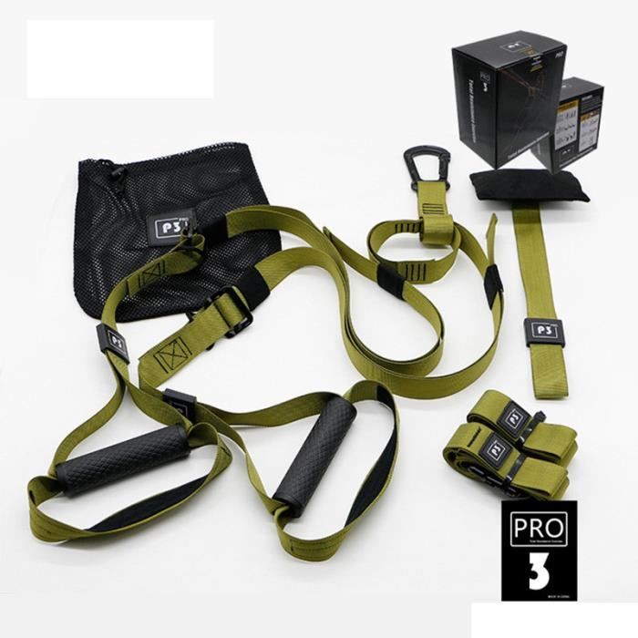 Elastique de Résistance Musculation Fitness Pro 3 Vert