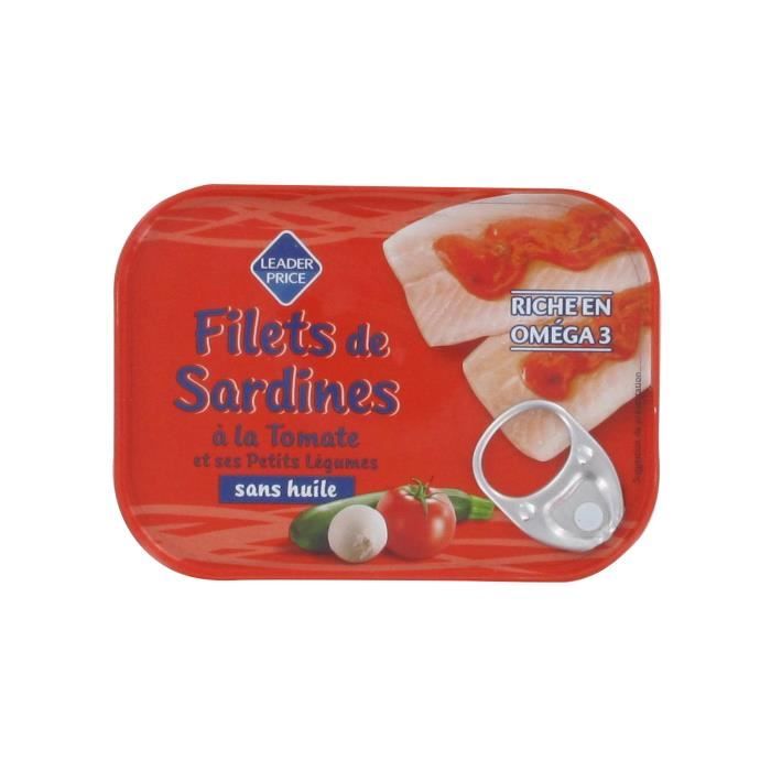 Filets de sardines à la tomate - 115g