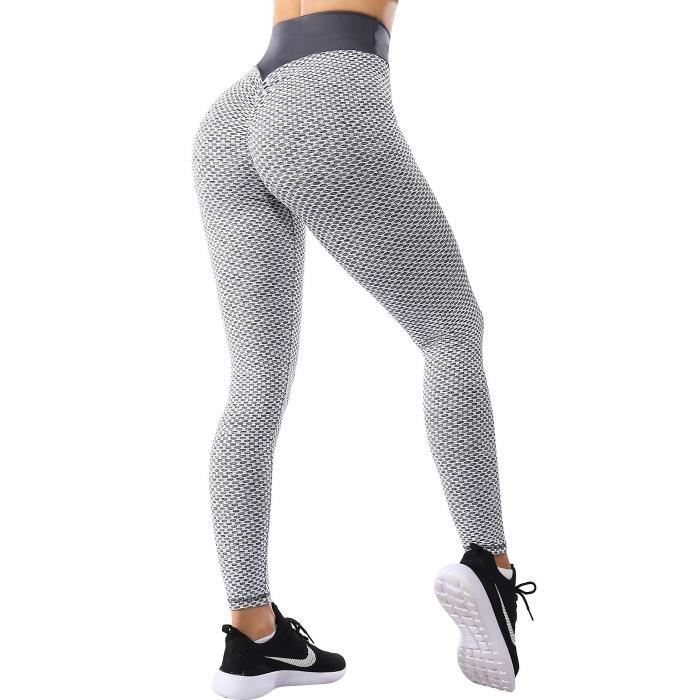 Legging de Sport Anti Cellulite Push Up Butt Lift Pantalon de Compression Taille Haute Pour Yoga Fitness Slim Fit