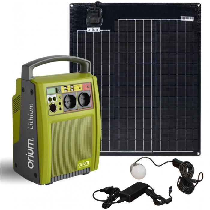 ORIUM - Pack Station d'énergie portative IZYWATT 288 + panneau souple