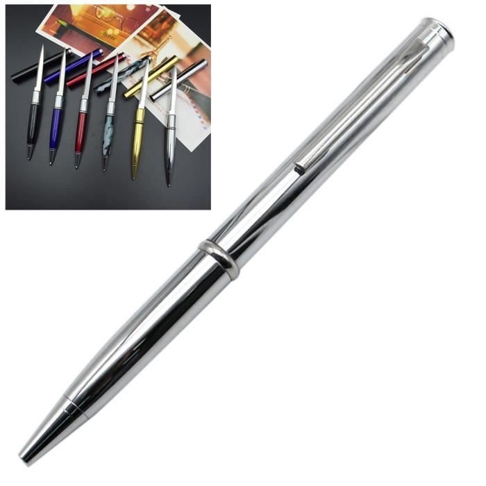 Couteau-papier - Stylo en métal - Lame complète - Argent