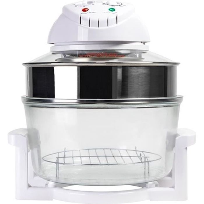 TSC - Four à convection Mini four - Four à chaleur tournante Combi Grill 3001 12 L 1200-1400W Blanc Transparent