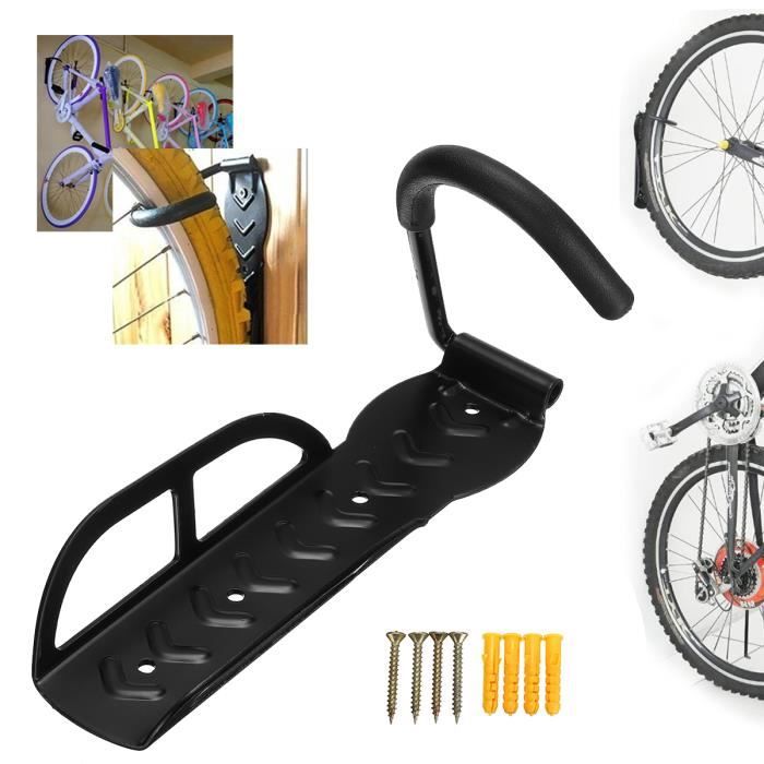 TEMPSA 4Pcs Vertical Mural Montable Cycle de Stockage Crochet Vélo Porte-Rack Stand