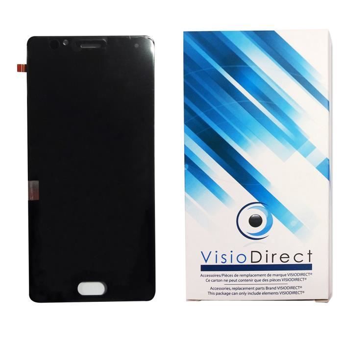 Ecran complet pour Wiko U Feel 5- Telephone portable noir vitre tactile + Ecran LCD - Visiodirect