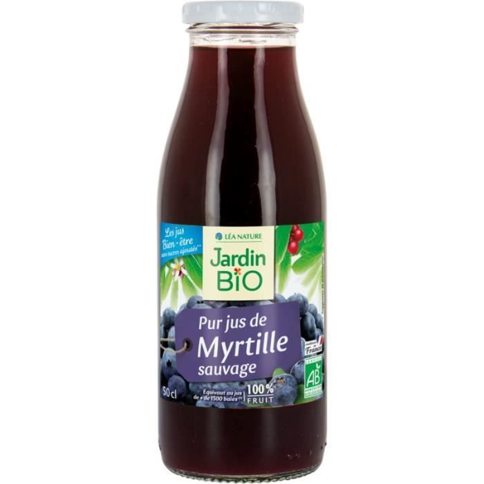JARDIN BIO Pur jus myrtille bio - 50cl