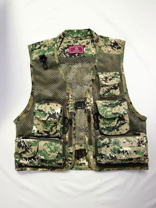 Gilet De Travail Homme Multi-poches Camouflage - Coton, Léger, Respirant, Pour Pêche, Chasse, Extérieur - 4