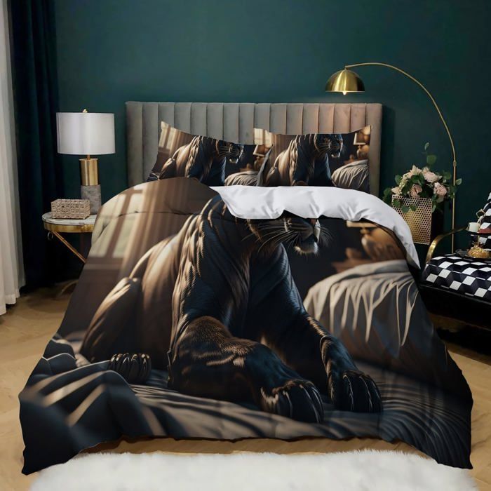 Housse De Couette La Belle Et La Bête 01 Parure De Lit Ensemble De Li