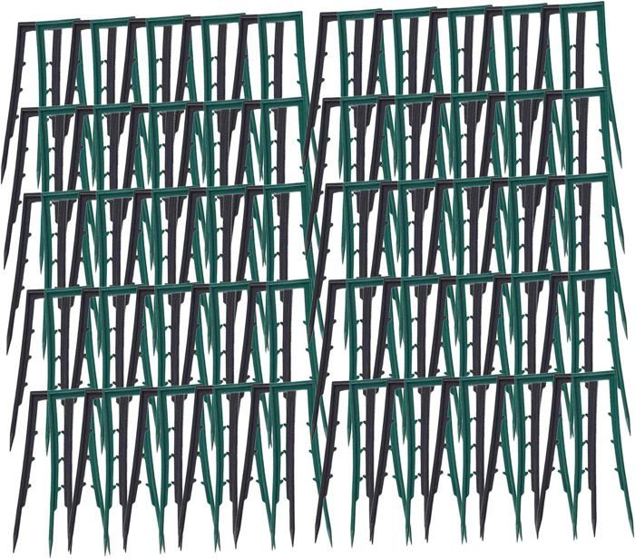 Lot De 100 Piquets En U En Acier Galvanisé Pour Jardin - 15.2 Cm, Idéal Pour Membrane Anti-mauvaises Herbes Et Gazon Artificiel