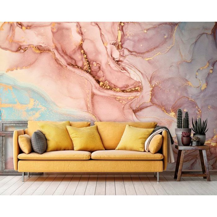 Papier Peint Photo 3D Effet Marbre Blanc – Modèle 7409NA – Revêtement Mural