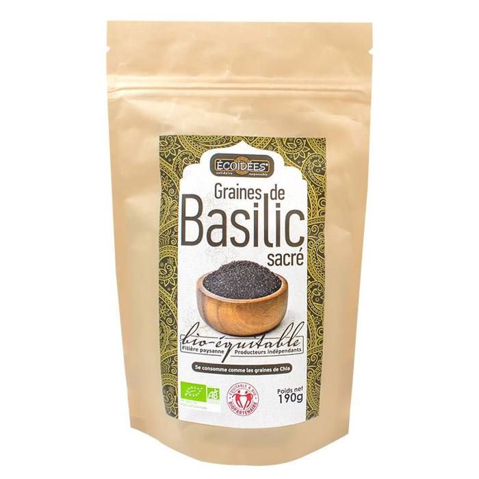 Comparer les prix de Graines de basilic bio équitable 190g