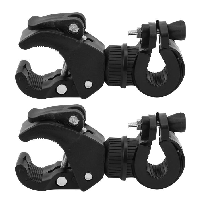 SURENHAP Support de lumière de vélo 2 pièces support de de lumière de vélo 360 degrés rotatif vélo support de lampe sport sacoche