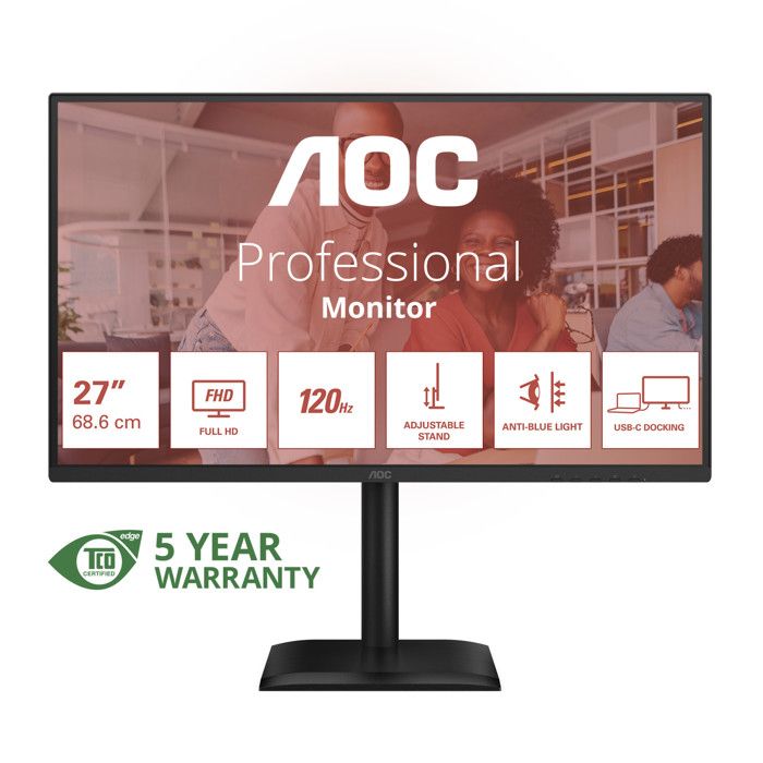AOC 27E4CV écran plat de PC 68 6 cm 27 1920 x 1080 pixels Full HD LED Neuf - vue 5
