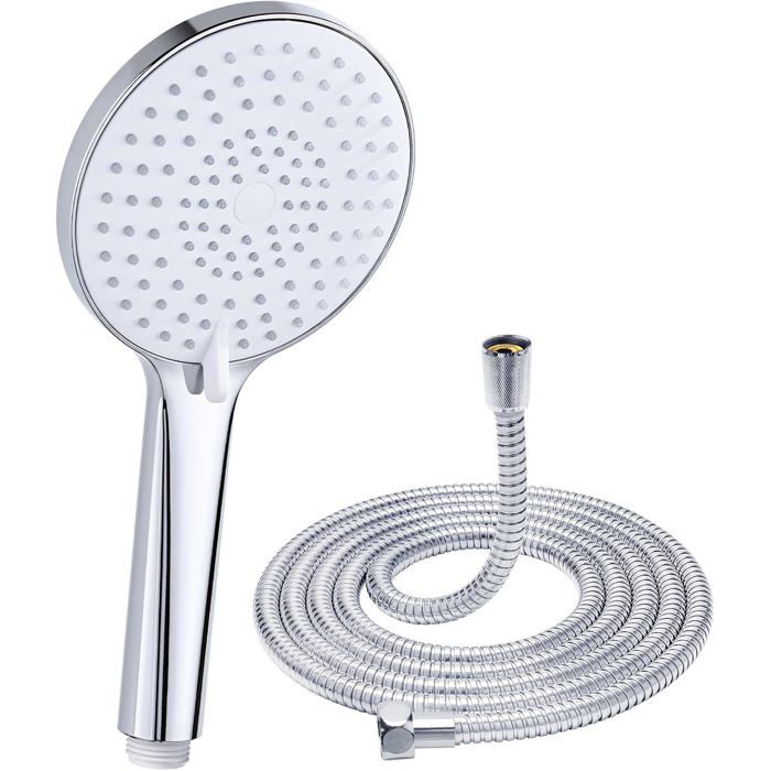 Pommeau De Douche Haute Pression Avec Tuyau, Tête De Douche Économe En