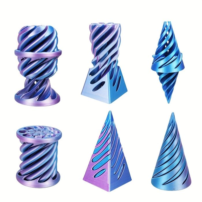 Présentoir et jouet de bureau imprimés en 3D Pyramid Fidget Vortex - France