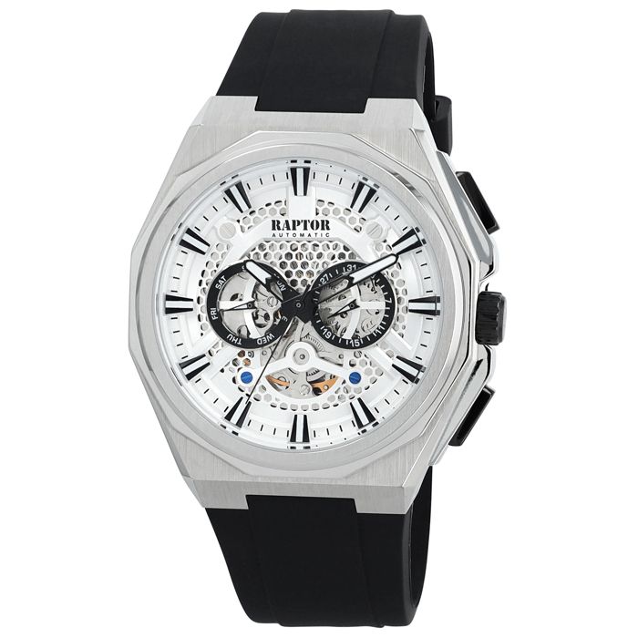 Montre - RAPTOR - RA20409-001 - Automatique - Acier inoxydable - Bracelet silicone 26 mm