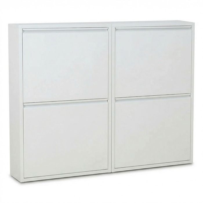 Pisa meuble à chaussures avec 4 portes. Métal blanc. Livré assemblé. Pisa meuble à chaussures avec 4 portes. Métal blanc. Livré assemblé.