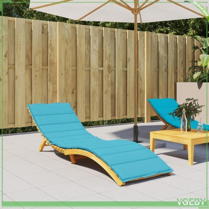 Coussin de chaise longue - FAFEISY - 361405 - Tissu Oxford imperméable - Garnissage fibre de mousse - Anti-dérapant