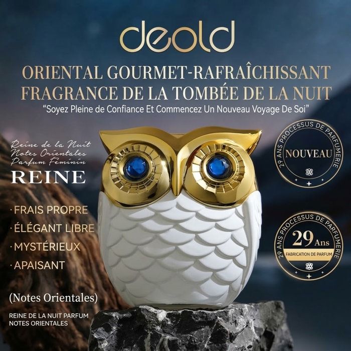 DEOLD Eau de Parfum Femme Reine de la Nuit 100ml - Fragrance Orientale & Gourmande
