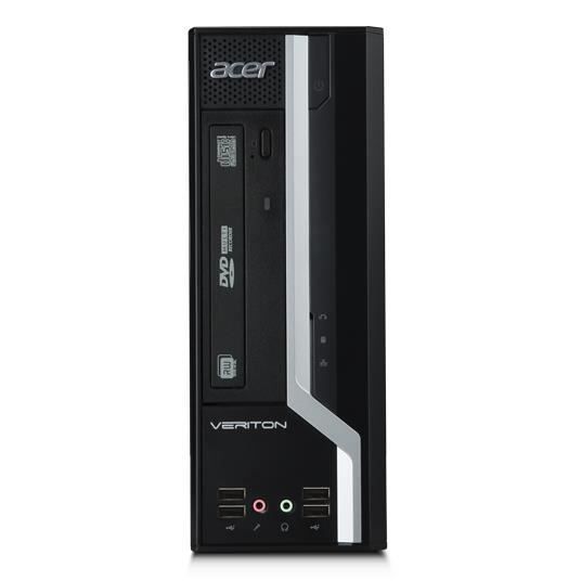 Acer Veriton X2610G, 1,6 GHz, Intel® Pentium®, 4 Go, 500 Go, DVD Super Multi, Windows 10 Home