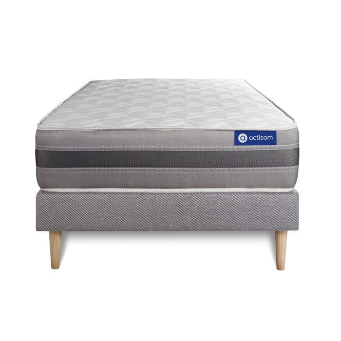Matelas Mémoire De Forme Nuits D'Or 90x200 Cm – Fermeté Soutien Très Ferme – Spécial Sommier électrique – 23 Cm D'épaisseur – Déhoussable Lavable