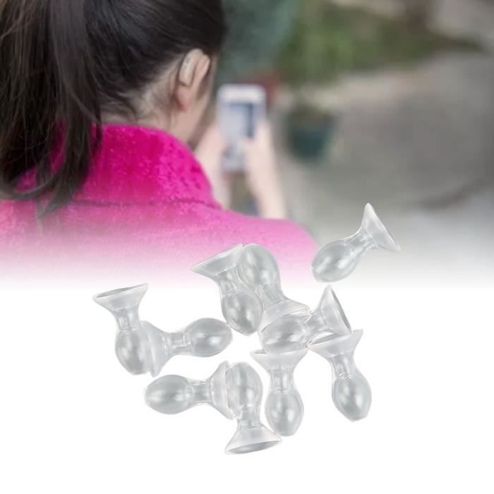 Lot De 8 Bouchons De Tunnel En Silicone Souple - Piercing D'Oreille Étiré 4mm (6G) - Couleurs Noir Et Blanc