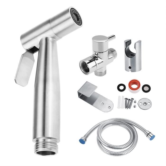 Douchette A Main Bidet Haute Qualite Acier Inoxydable Kit Douchette Bidet Wc Toilette Parfait Pour Hygiene Personnellehajishop Achat Vente Bidet Tete De Jet D Eau De Douche Cdiscount