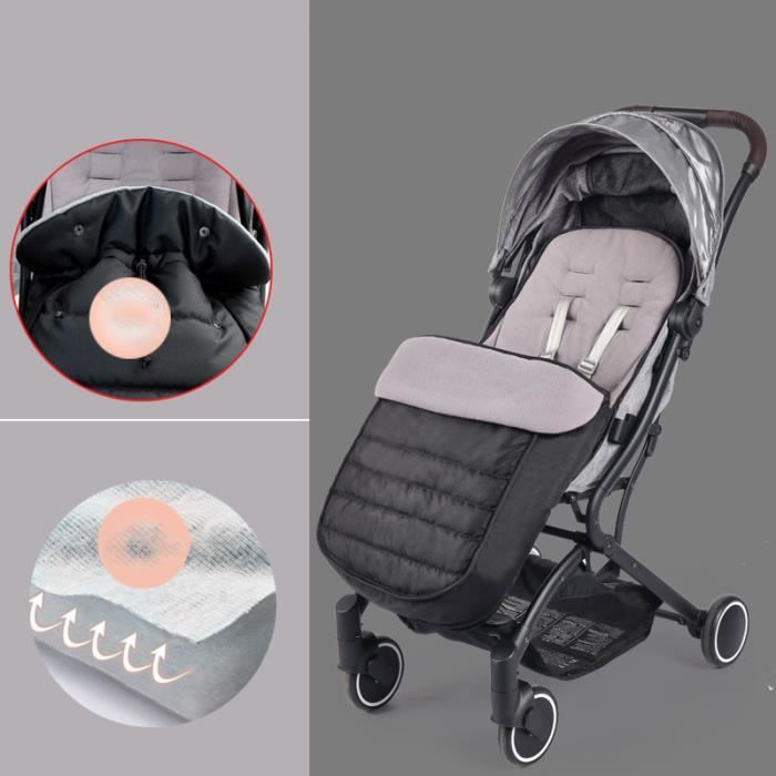 Housse de siège de poussette, sac de couchage pour poussette, housse de  chauffage pour poussette, noir - Cdiscount Puériculture & Eveil bébé