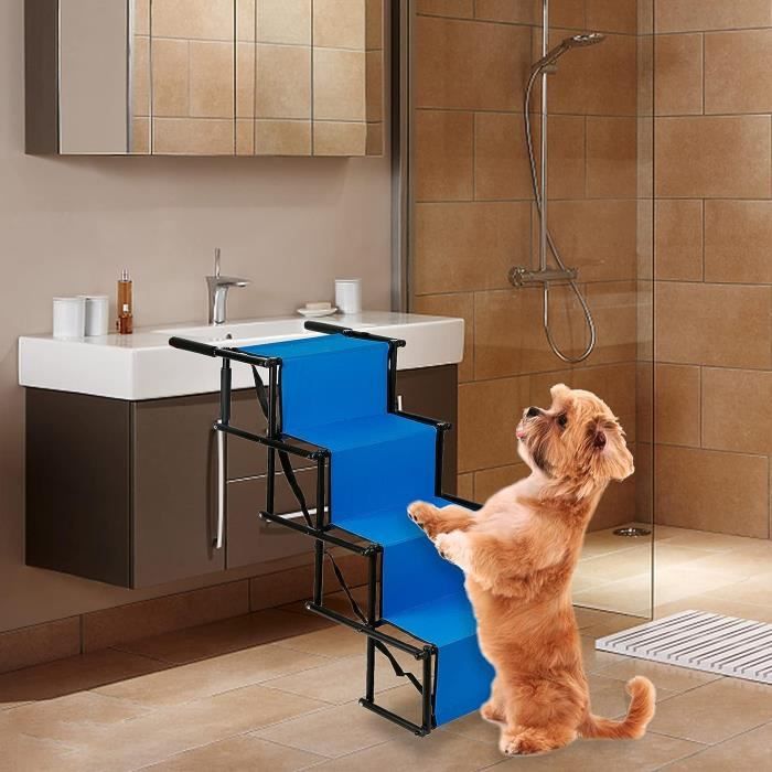 Rampe Pour Chien Pliable Et Réglable – Hauteur 60 Cm, Charge 30 Kg, Pour Canapé, Lit, Chiens âgés Ou Arthritiques - 13