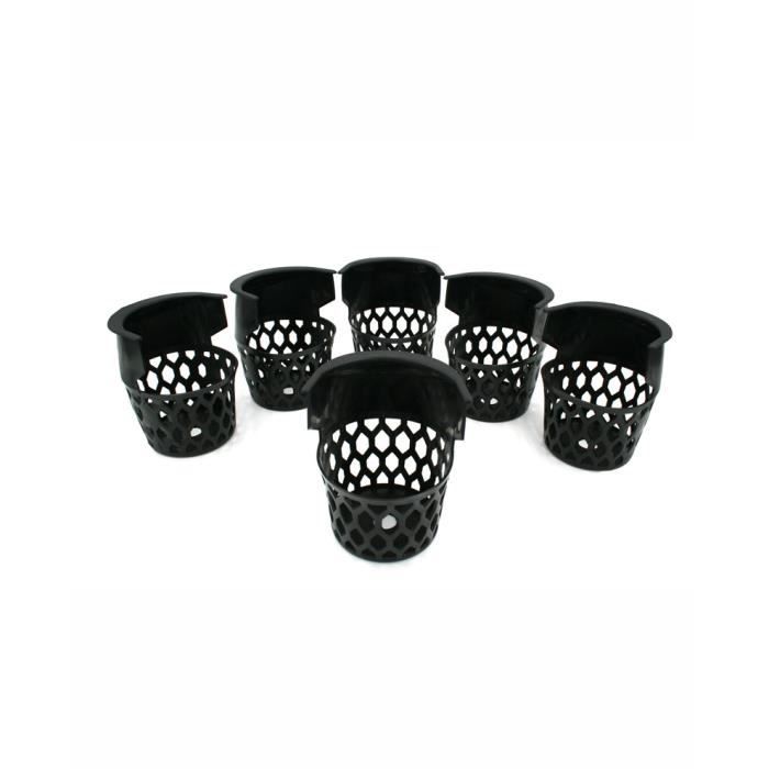 Lot De 6 Poches De Rechange Pour Billard – 4 Coins + 2 Latérales – Plastique Noir, Trous Hexagonaux – Vérifiez Les Dimensions Avant Commande