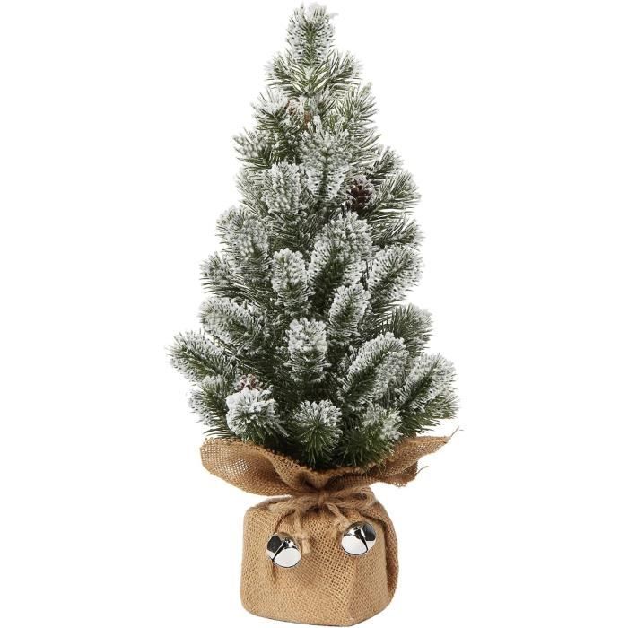 Mini Sapin De Noël Artificiel Avec Baies Rouges - Décoration De Table, Bureau, Maison - Plastique, Taille Compacte - F