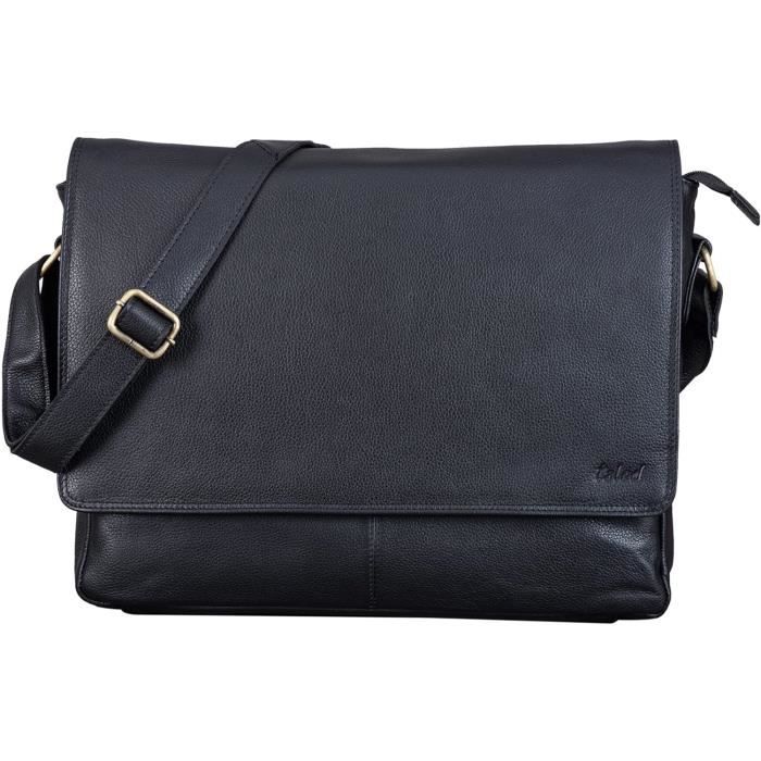 Sac A Dos LEABAGS Sac à Bandoulière En Cuir Pour Hommes Et Femmes | Sac Pour Ordinateur Portable Jusqu'à 13 Pouces | Sangle D'épaule | Sac Messager | Sac De Travail